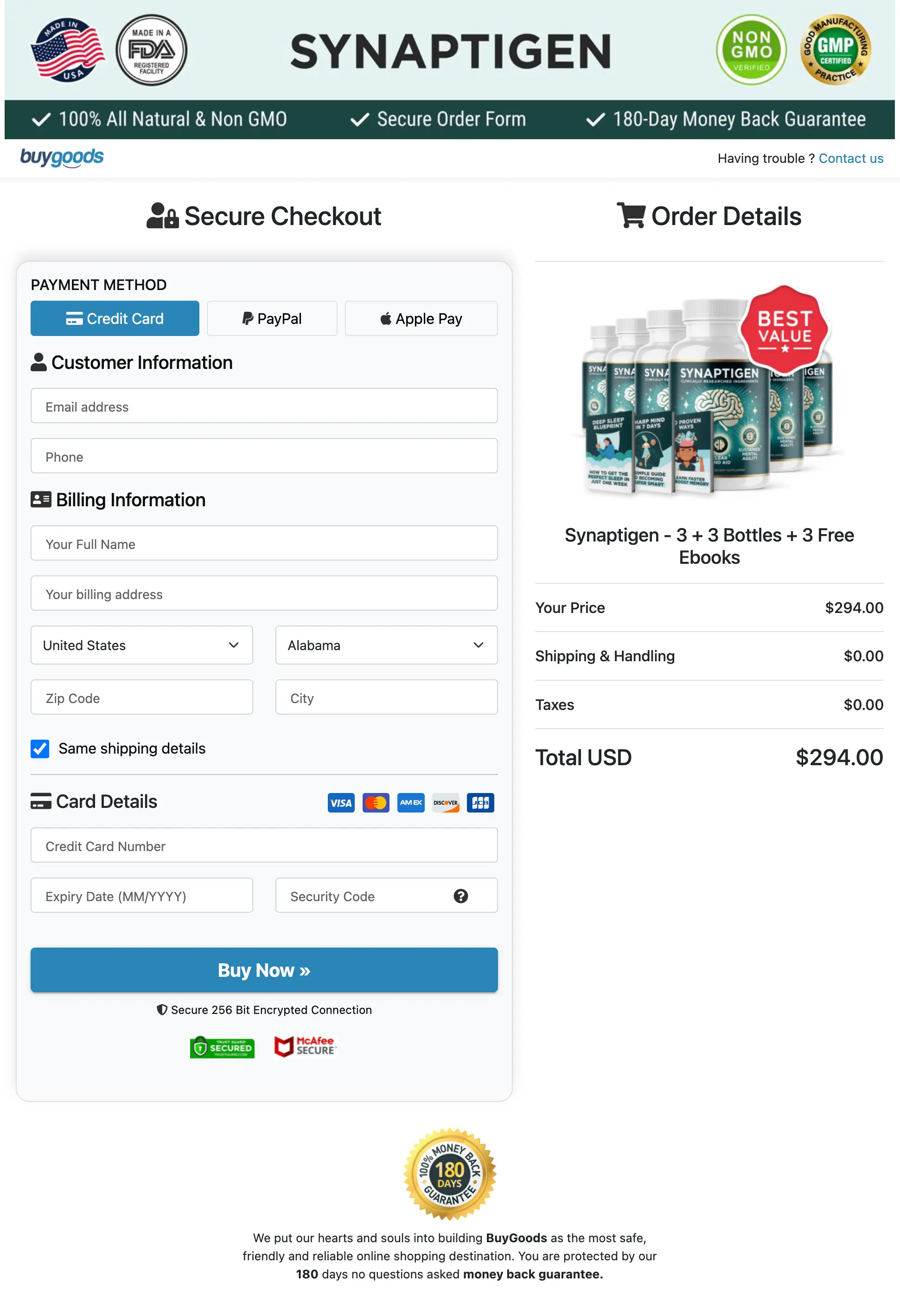 Synaptigen add to cart